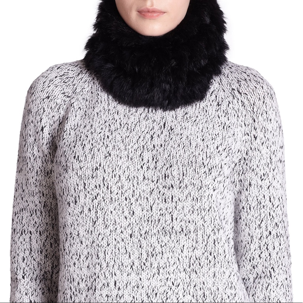 Theory Rexiana Luxe Fur Cowl w/ tags